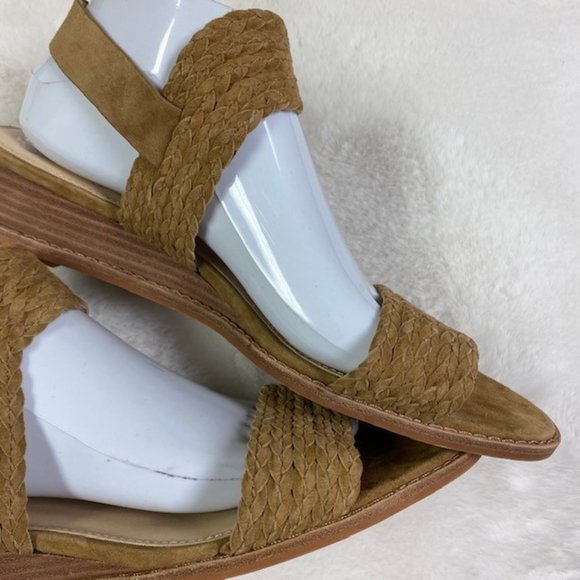 LIKE NEW Vince Camuto "Raner" Demi Wedge‎ Tipsy Taupe Sandals, size 11 - Picture 8 of 13